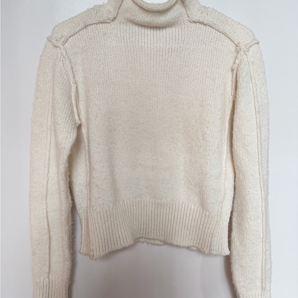 MANGO Perkins-neck sweater with seams